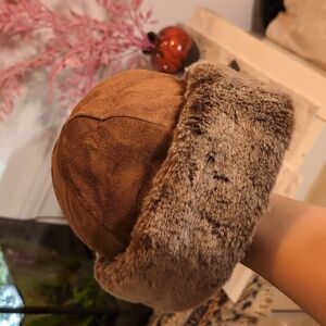 Brown Faux Fur Women's Hat